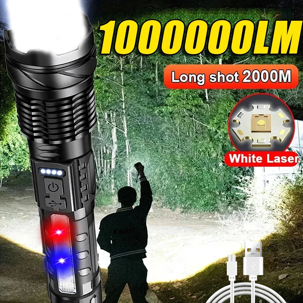 Outdoor Power For Lights - Krachtige LED-zaklamp Oplaadbare campinglamp met zijlicht