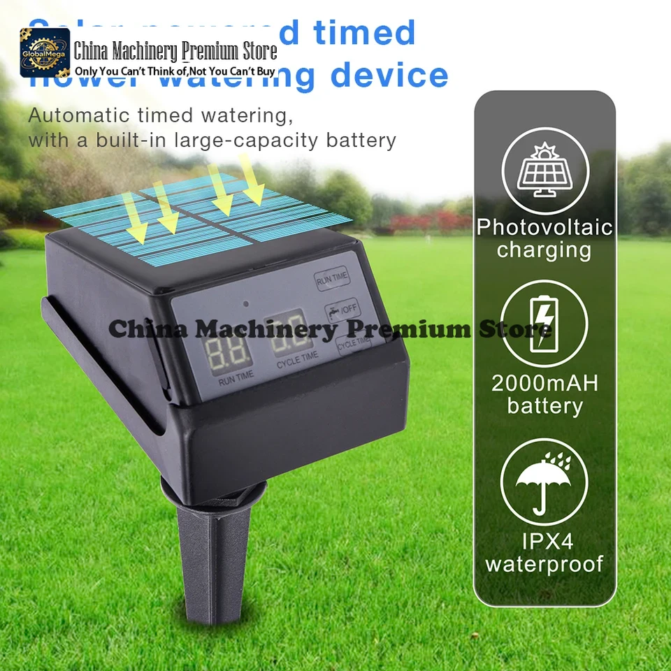 Outdoor Power With Timer - Nieuwe op zonne-energie werkende irrigatietimer Automatisch