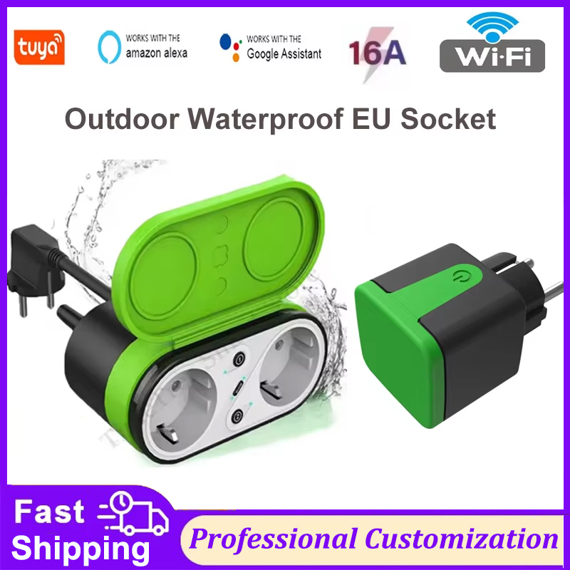 Outdoor Power Outlet - Tuya EU 16A Wifi Slimme Buitenstopcontact