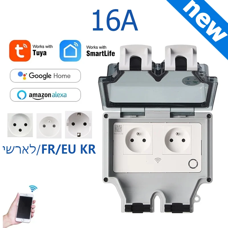 Outdoor Power With Timer - Tuya Stopcontact IP66 Outdoor EU FR