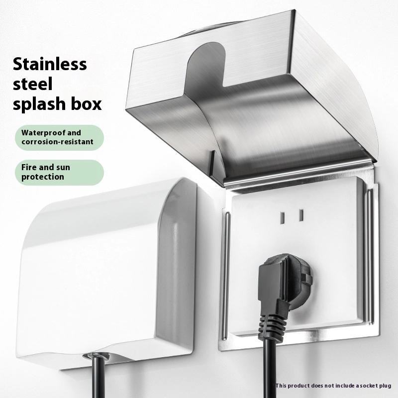 Outdoor Power Point Cover - 86-aansluiting spatwaterdichte doos 304 roestvrij staal