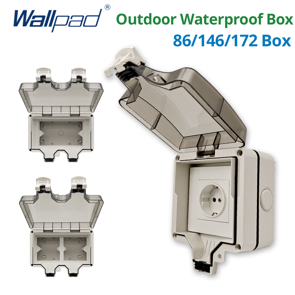 Outdoor Power Outlet - Wallpad IP66 Stofdicht Waterdichte Outdoor Box