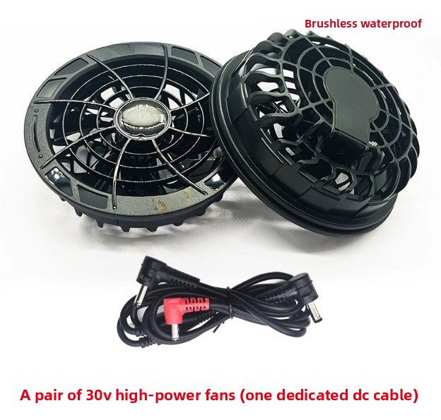 Outdoor Power Fan - Zomerkoelende airconditionervest, grote capaciteit, batterijgevoed, 30V