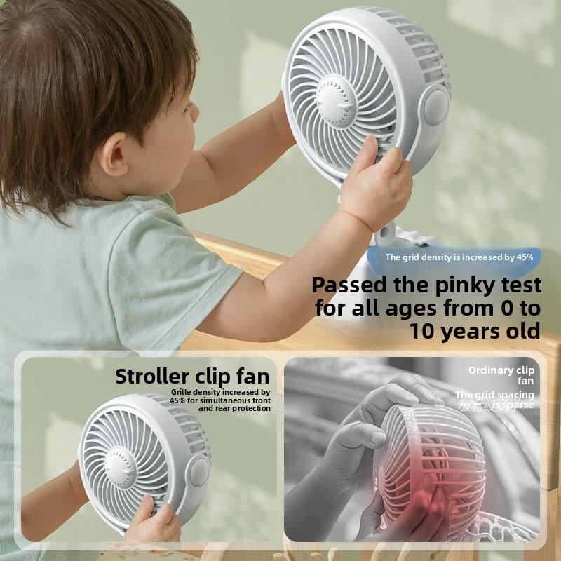Outdoor Power Fan - Krachtige koeling voor auto's, lange batterijduur,