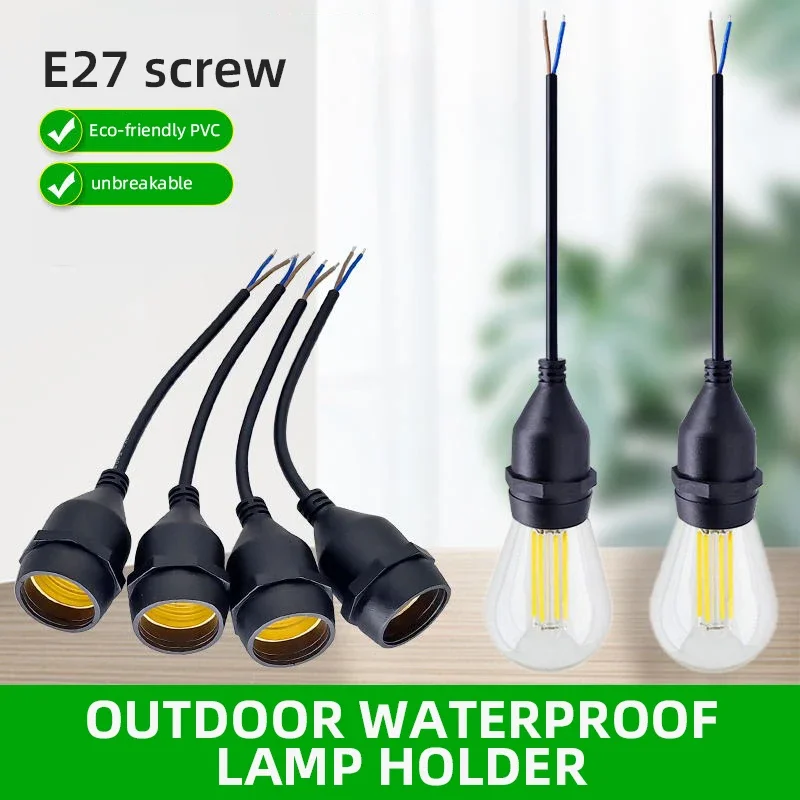 Outdoor Power Lead - Universele E27 lamphouder met snoer, waterdicht
