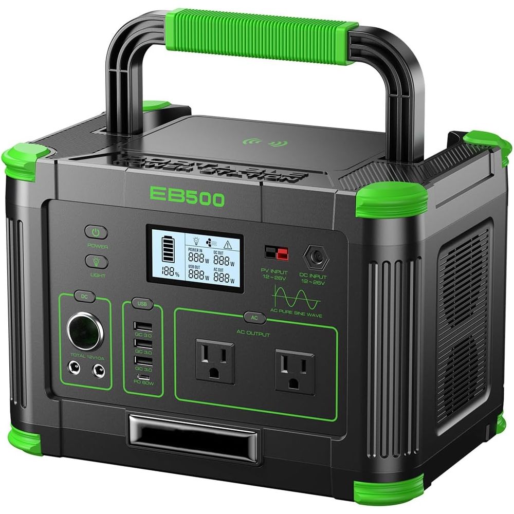Outdoor Power Outlet - 500W Draagbare Powerstation 519.48Wh Buiten Generator
