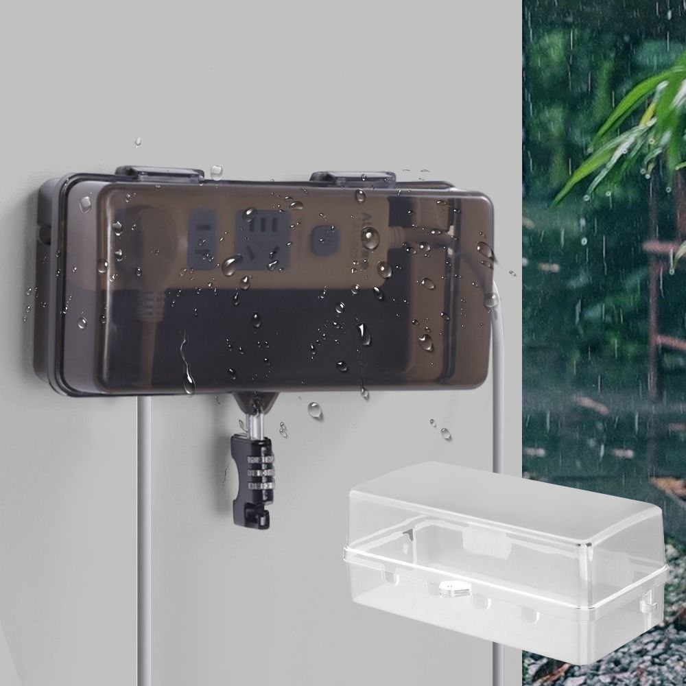 Outdoor Power Point Cover - Draagbare kunststof stekkerdoos Anti-diefstal waterdichte kabelbeheerdoos