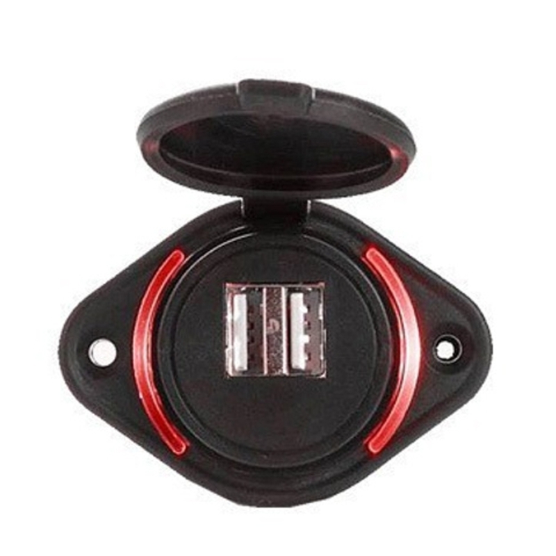 Outdoor Power Double Adapter - Waterdicht Stopcontact Universele 12 24V Voertuigladers