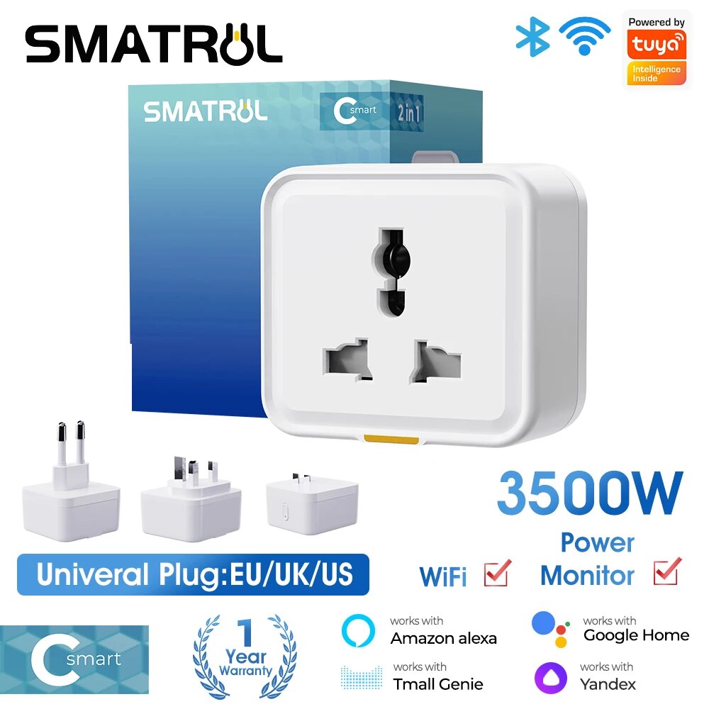 Outdoor Power Timer - Tuya Smart Home Draadloze Wifi Stekker