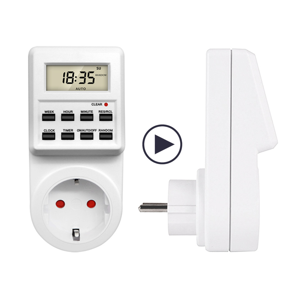 Outdoor Power Timer - TM03 Digitale Tijdschakelaar Socket 24-uurs Cyclische