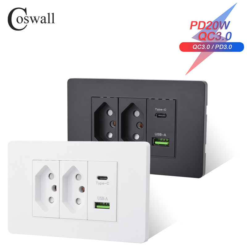 Outdoor Power Outlet - Coswall PC Brazilië Standaard 20A Power