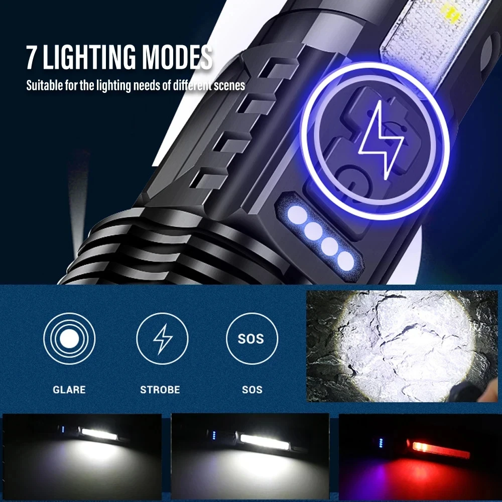 Krachtige LED-zaklamp Oplaadba - Outdoor Power For Lights recensie en prijs