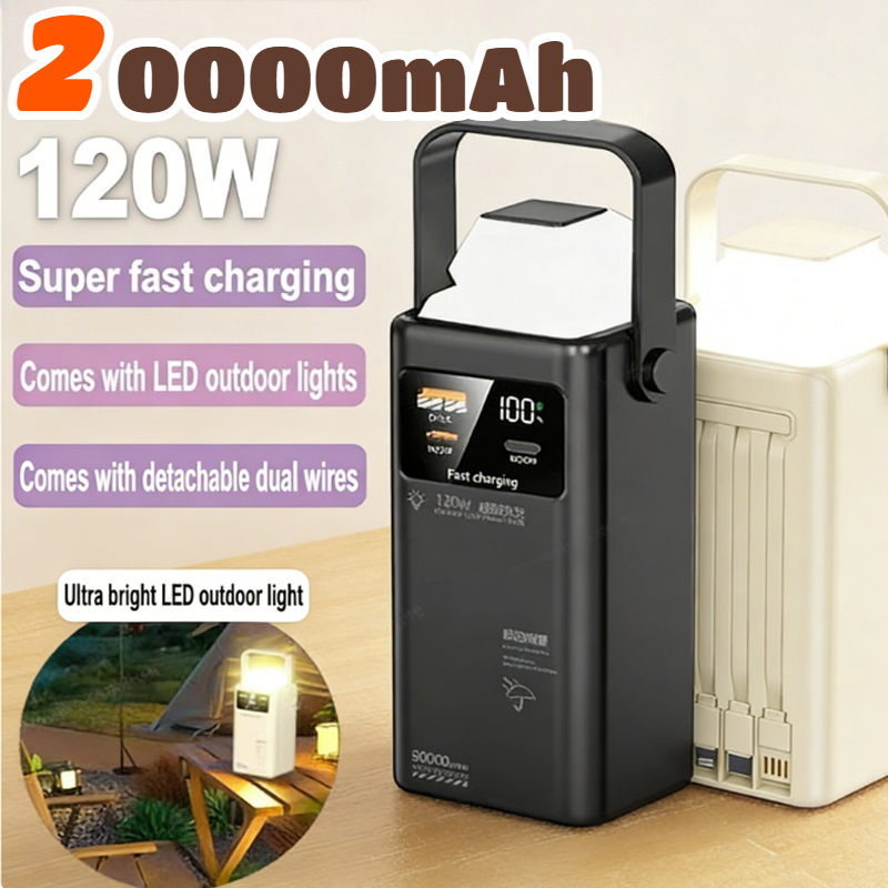 120W Power Bank 200000mAh Grot - Outdoor Power Lead recensie en prijs