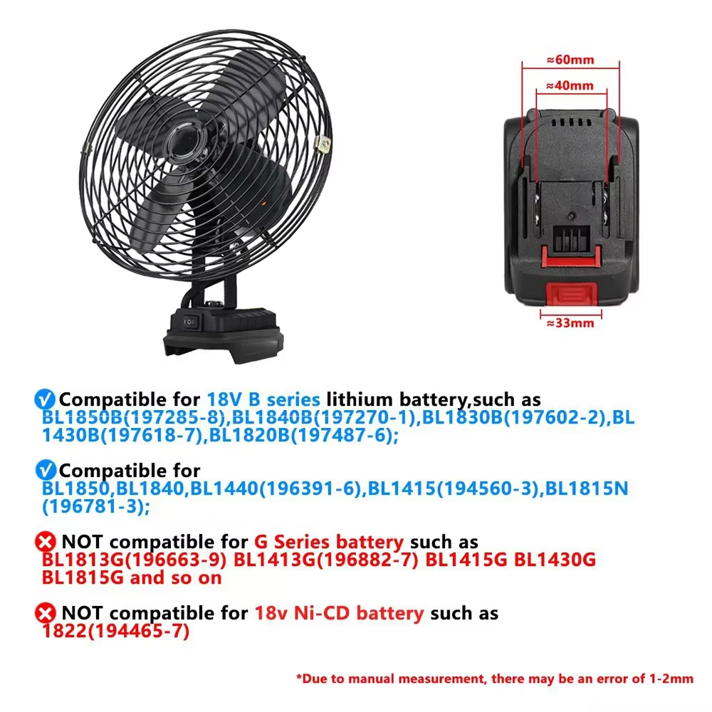 6/8In Camping Fan Outdoor Viss - Outdoor Power Fan recensie en prijs