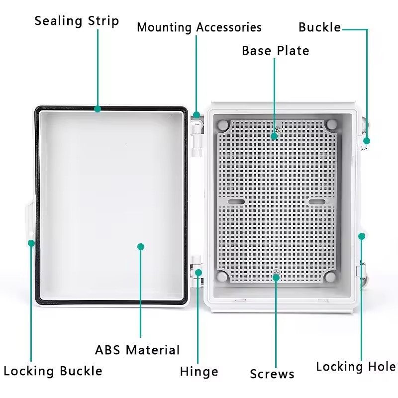 IP66 elektrische kunststof beh - Outdoor Power Outlet Box recensie en prijs