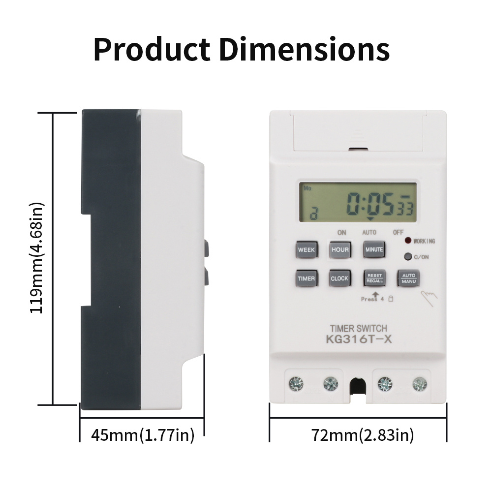 TNCE 30A tijdschakelaar 220V v - Outdoor Power Timer recensie en prijs