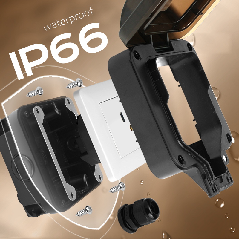 Avoir IP66 waterdichte wandcon - Outdoor Power Outlet recensie en prijs
