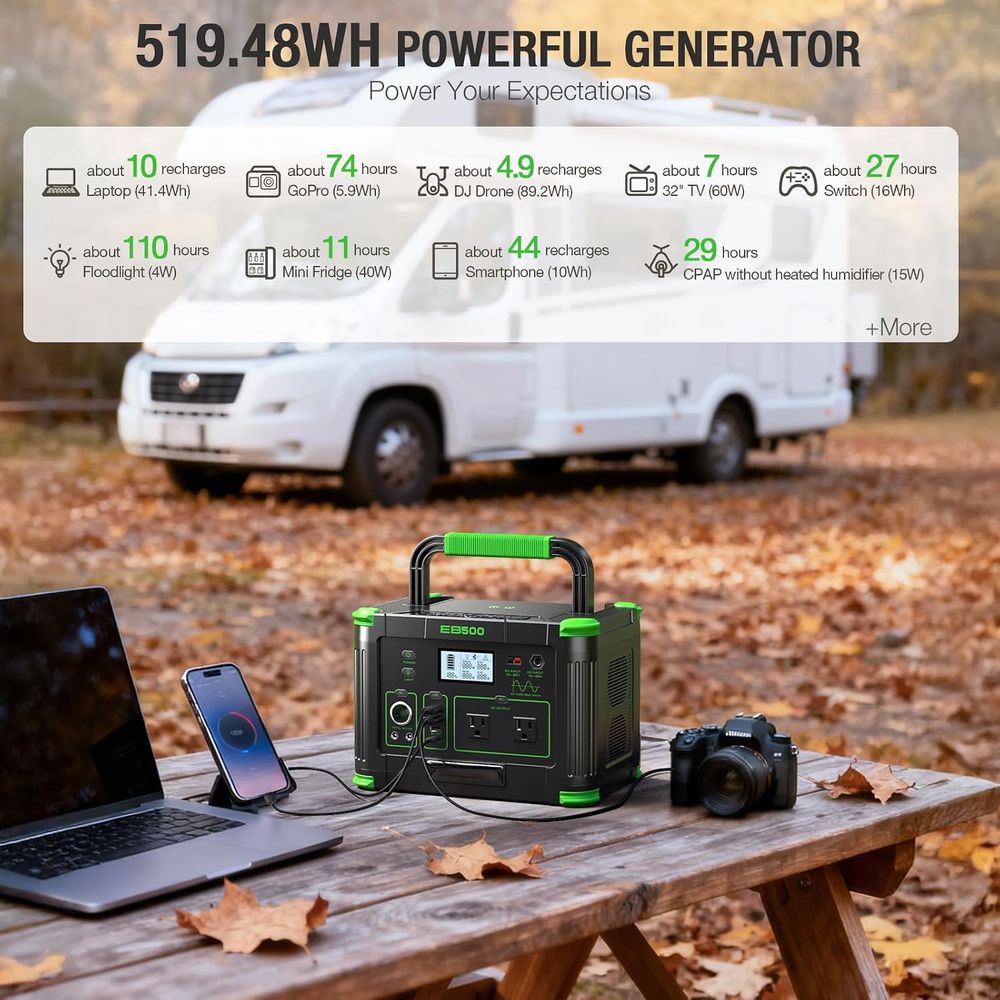 500W Draagbare Powerstation 51 - Outdoor Power Outlet recensie en prijs