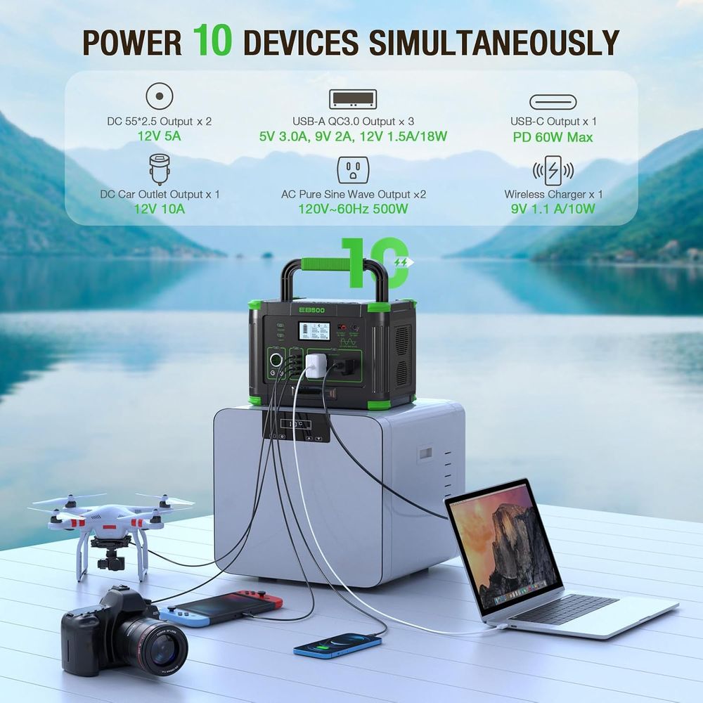 500W Draagbare Powerstation 51 - Outdoor Power Outlet recensie en prijs