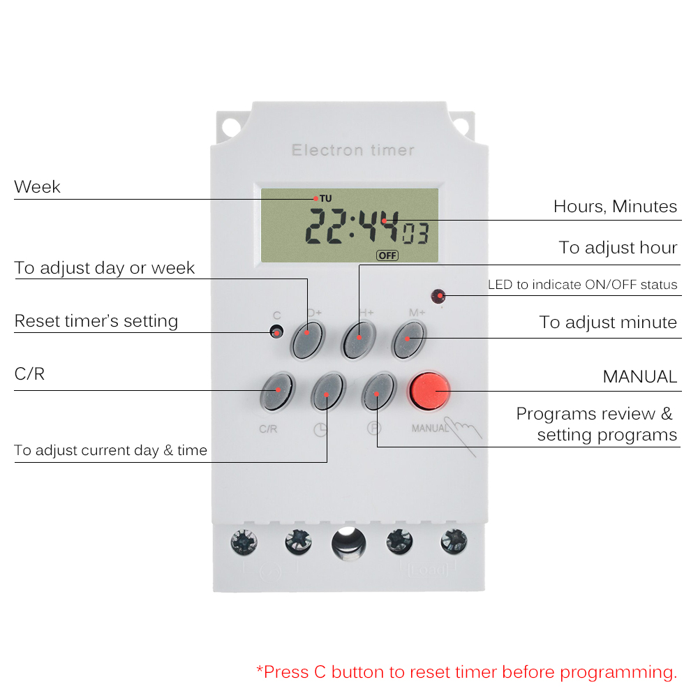 AC 220V 25A Digitale Programme - Outdoor Power Timer recensie en prijs