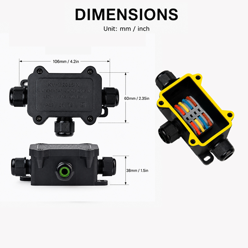 IP68 Waterdichte Junction Box  - Outdoor Power Outlet Box recensie en prijs