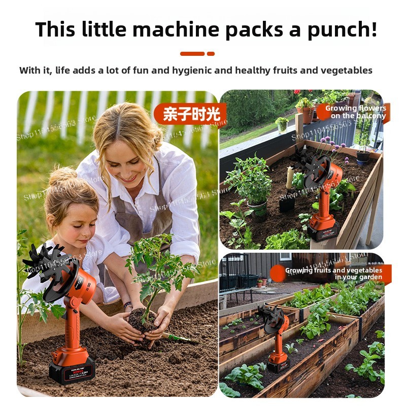 Oplaadbare mini-elektrische cu - Garden Tiller Mini recensie en prijs