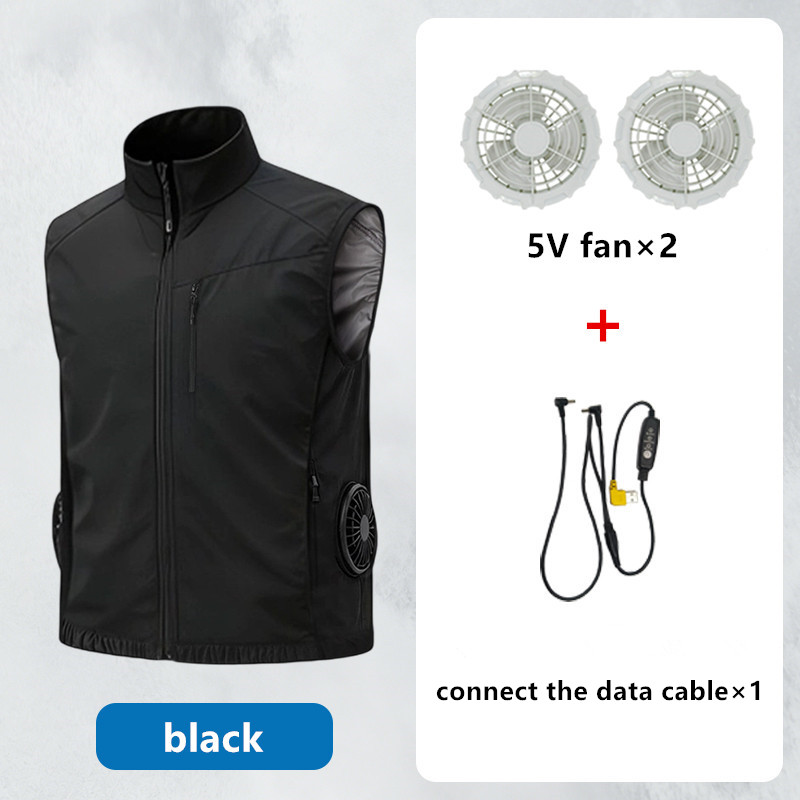Zomer heren koelvest tegen zon - Outdoor Power Fan recensie en prijs
